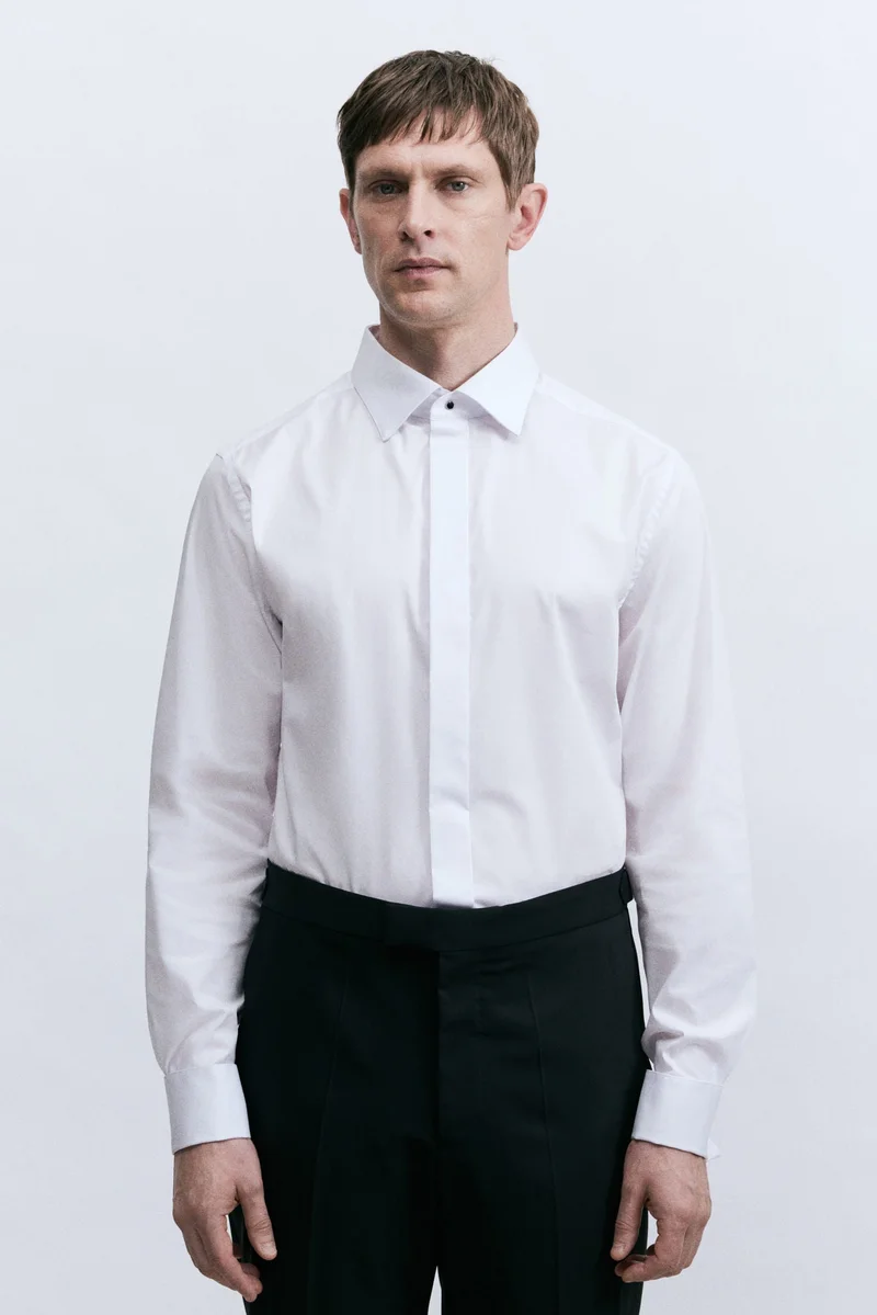 H&M Slim Fit Tuxedo shirt